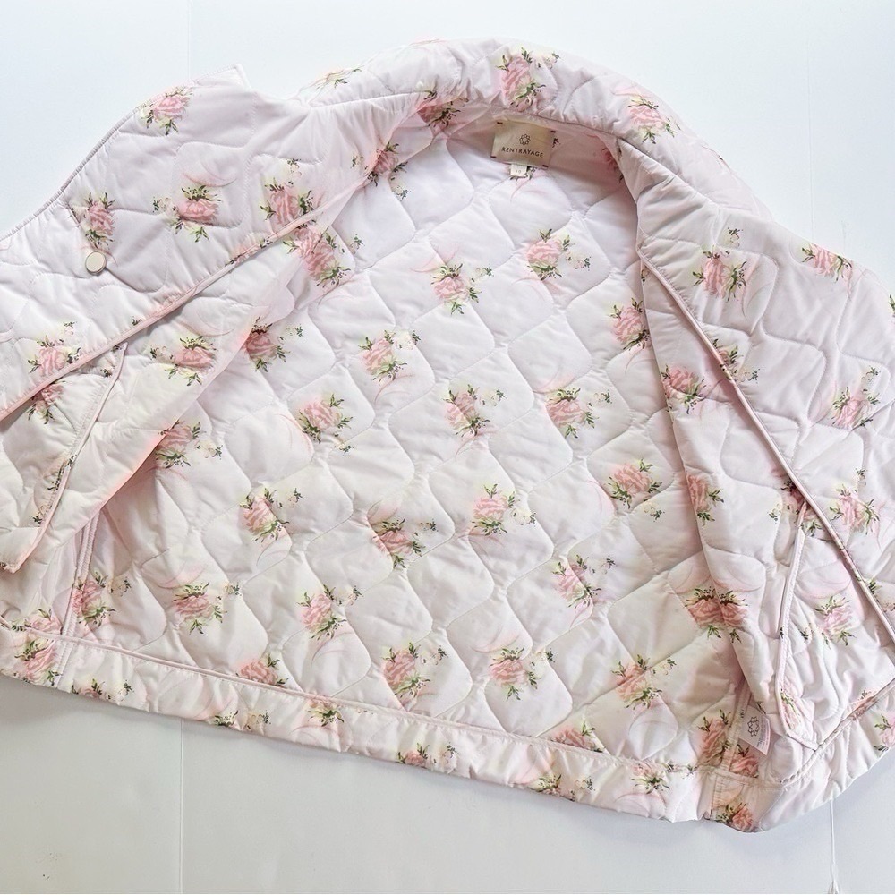 Rentrayage Melba Roses Floral Quilted Bomber Jacket - Picture 7 of 12